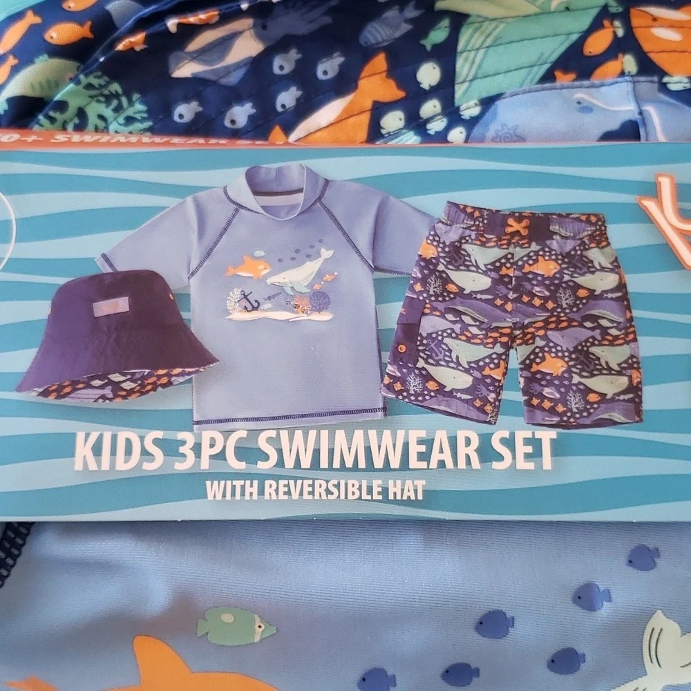 UV Skinnz Baby Swimming 3 Pieces Set UPF 50+ New